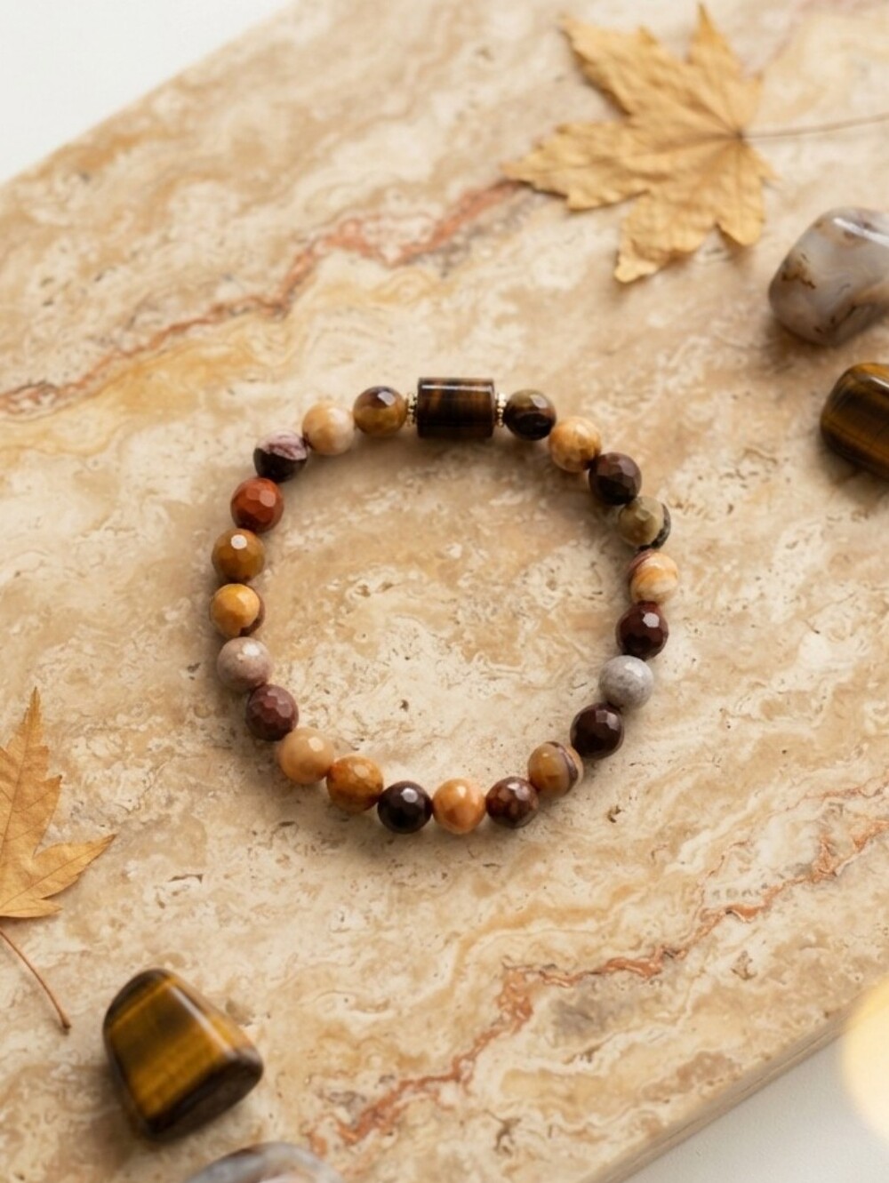 Mookaite/Agate Bracelet